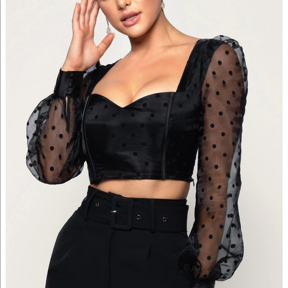 Meshki cropped top